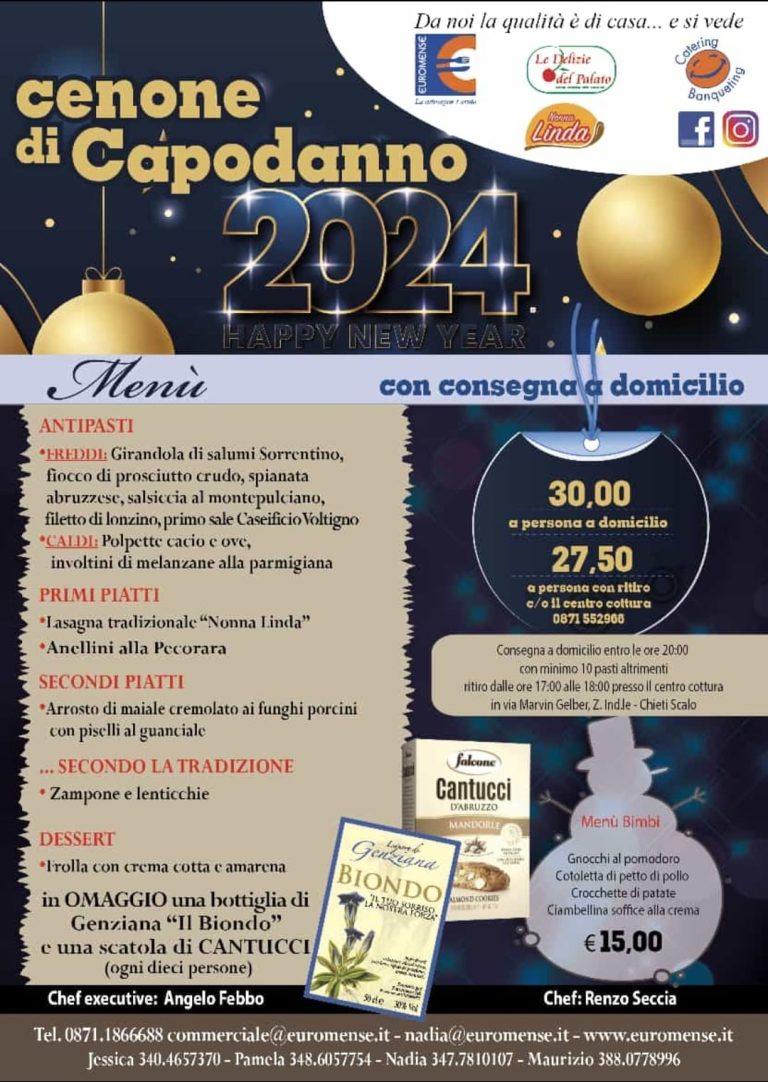 MENU CENONE CAPODANNO 24